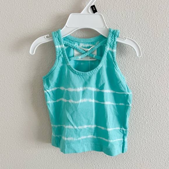 NWT Sovereign Code Teal and Blue Baby Girl Tank Top Size 9M - Picture 3 of 5